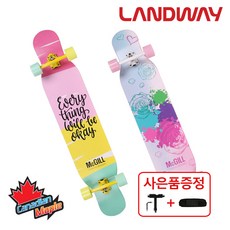 랜드웨이 맥길 댄싱 스케이트보드46 (롱보드 스트랩 티툴 ABEC7), Yellow, 1개