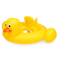 SUNNYWATER 幼兒鴨子學步車泳圈, 黃色, 1個