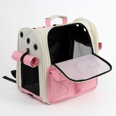 GOUM 반려동물 백팩 이동 가방 핑크 반려동물가방