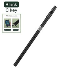 알루미늄 합금 아일랜드 휘슬 플루트 악기 C/D 키 6 홀, [05] Black-C key, 1개