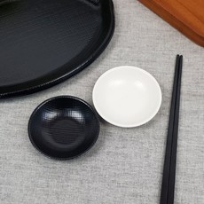 매트 멜라민 원형 찬기 종지 G-0111-1 블랙 BB 소스기 한식 중식 일식, 매트멜라민 원형찬기-종지 (G-0111-1) 블랙, 1개