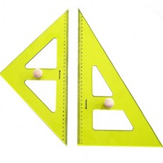 송화)손잡이 들어있는 아크릴 유선 삼각자 36cm(HT-36), 상세페이지 참조, 상세페이지 참조