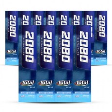 2080 시그니처 토탈 블루 오리지날 민트 치약 120g 4개입 3개, 단품