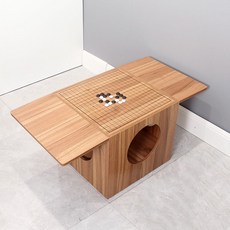 바둑 좌식테이블 바둑판 장기판 책상 두꺼운 알까기 오목판 대국, 기본형, 대형(936x480x410)바둑, 1개