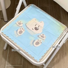 敲可愛坐墊軟屁墊學生上課久坐舒適辦公室防痛宿捨椅子靠背腰墊暖 AM17, 藍色泡澡小dog