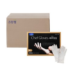 크린랲 셰프 니트릴 장갑 M, 40매입, 30개