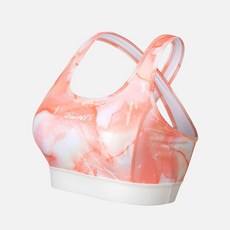 BARREL 海洋系列女款泳裝上衣 扎染藍, 橘/MM