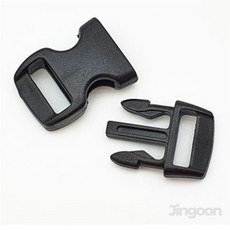블랙 플라스틱 버클 10mm 스트랩