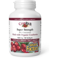 네추럴팩터스 크랜리치 크랜베리 500MG 90정, 1개