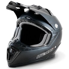 NENKI 더트 바이크 헬멧 성인용 모토크로스 헬멧 남성용 ATV 헬멧 4 휠러 MX UTV 오프로드 헬멧 경량 유리 섬유 쉘 DOT 승인 (XL 블루 화이트), 미디엄, 매트 블랙