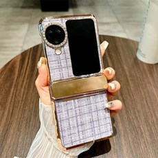 適用於OPPOfindn3flip手機殼布藝N3FLIP全包電鍍鉸鏈殼防摔保護殼