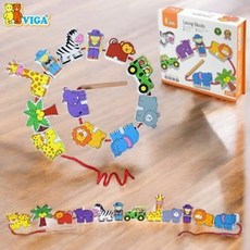 나우케이 소근육발달 원목 실꿰기