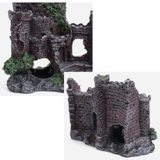 어항 꾸미기 장식 인테리어 물고기 은신처 빨강 성벽 놀이터, 1