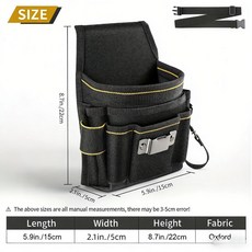 加厚帆布牛津布多功能五金工具腰包, 1個