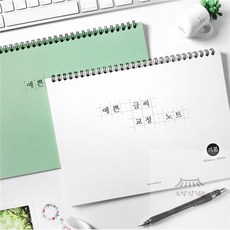 소망상점 예쁜 글씨 교정 노트 글씨교정공책, 민트그린