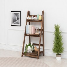 에코베스트 화분다이 선반 정리함 3단 4단, 원목선반엔틱