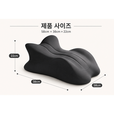 다리쉼 수면 다리베개 발베개 다리 올리는 쿠션 받침대, 진그레이 진그레이