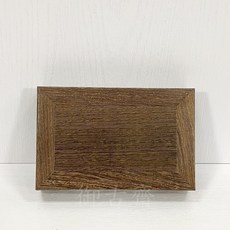 御古齋 虎斑雞翅木長方形藝品展示座 穩固底座小花台 實用擺設四件套 多尺寸可選 提升居家品味, 最大(17*11*4)