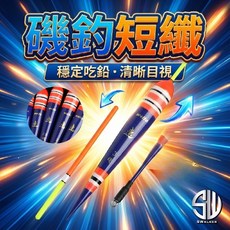 WEITUO威拓 浮標 磯釣短籤 不鏽鋼彈簧標腳 黑毛 白毛 臭肚, 1個, 速-2.5錢