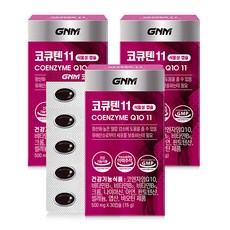 GNM 코큐텐11 / 코엔자임Q10 비오틴 비타민B 아연, 30정, 3개
