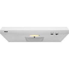 RCA R-RHUCC30SWH 30인치 센추리 컬렉션 덕트리스 언더 캐비닛 레인지 후드 재사용 가능 필터 로커 스위치 조명 화이트, White