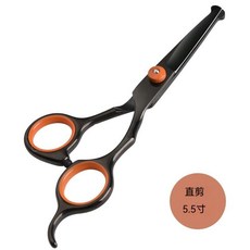 寵物美容剪刀 5.5英寸 直剪 圓頭安全剪, 1個, N/A