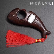 108배 전자 계수기 LED 카운터 디지털 염주 야광 반지, 단나무 색, 1개