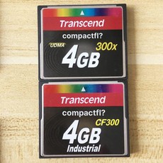 트랜센드 CompactFlash 400x 16GB CF 메모리 플래시 카드 컴팩트, CF300, 4GB, 1GB