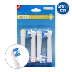 (1팩 4개)오랄비 호환 리필 전동칫솔모 프로화이트 EB18-P 골라담기, 어린이 칫솔모 EB-10A, 1개