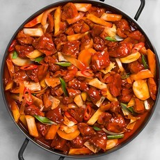 춘천 한입 신선 닭갈비 캠핑음식 캠핑, (매운맛 500g) 한입 닭갈비, 1개, 500g