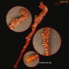 지팡이 복숭아나무 자연인 전체길이 용조각 미끄럼, 1개
