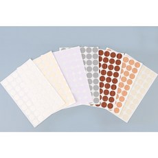 7종 못자국 숨기기 스티커 우드 벽지 보수 원형 벽 가구 흠집 가리기 인테리어 못 구멍 가림, 1개, 매끈흰색(001)