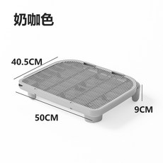 防帶出貓砂墊貓咪控砂墊雙層貓砂墊貓砂盆墊貓咪落砂墊貓咪控砂用品貓砂墊特大落貓砂墊laiwc, 1個, 9CM高灰色