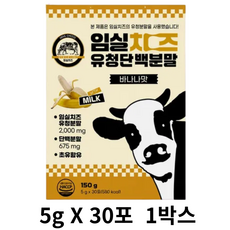 임실치즈 유청단백질 WPC 초유 단백질 분말 성장기 어린이 보충제 바나나맛, 1박스, 150g