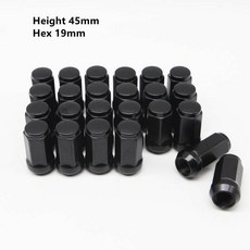 휠너트 타이어 캡 콘 시트가 있는 45mm M14x1.5 너트 Chevrolet 호환 Silverado Suburban 1500 Ford Expedition F150 Ram 1, 01) 10pcs 45mm, 01) M14x1.5, 1개