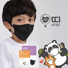 순수아띠 새부리형 KF80 마스크 10매 50매 100매 소형 10입지퍼백 블랙 화이트, 10개입, 1개