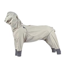 艾爾發寵物 BlackDoggy 寵物戶外防風防潑水衝鋒雨衣，三色多尺寸寵物風衣, 杏色,XS, 1個