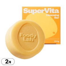 푸디랩 슈퍼비타 클렌징 바 100g, 2개입