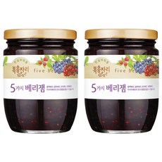 복음자리 5가지 베리잼, 350g, 2개