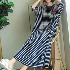 박시한 홈웨어 임산부 원피스 잠옷 수면 편한 박스핏 wjm*75862Am