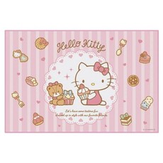 스케이터 헬로키티 간식타임 접이식 나들이 휴대용 돗자리, 1개, 상세페이지 참조