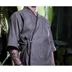 일식쉐프 유니폼 횟집 조리복 주방 이자카야 일식옷 일본식 대나무 그레이(주문시 사이즈기재)