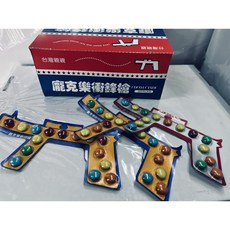 台灣親親 龐克樂衝鋒槍 手槍造型巧克力, 1個, 10支