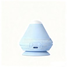 恆溫熱敷真空吸盤按摩球，深層肌肉放鬆，穴位按摩，舒緩疲勞，輕巧便攜, 藍色-電動吸附式【震動熱敷二合一】, 1個