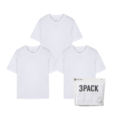 탑텐 베이직 코튼 반팔티 3개 세트 / 흰색 3 PACK