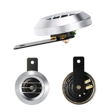 발통마켓 오토바이 크락션 전자혼 12v 에어혼 스피커모양 자동차경적 바이크, 1개, 컨텐츠 참조