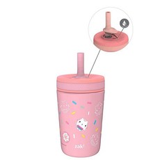 Zak Designs Bluey Kelso 여행용 또는 가정용 유아용 컵 355ml(12온스) 진공 단열 스테인리스 스틸 빨대 컵 누출 방지 디자인으로 어린이에게 적합 (블, Gabbys Dollhouse