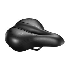 捷安特GIANT CONTACT CITY UNISEX 減壓加大彈簧坐墊, Black, 1個