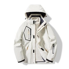 남성 스키복 퍼 스노우 성인 보드복 여성스키복 여자 따뜻한, 1개, 남성용 오프화이트