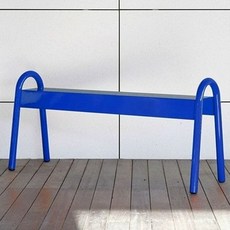 정원 발코니 벤치 긴의자 공공장소 펜션 테라스 색상 의자 야외 철제 스 흰색 맞춤 엔틱, 다크블루 90 x 35x56cm